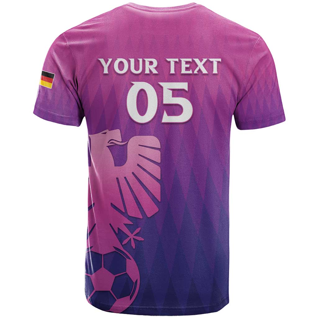 Custom Germany 2024 Football T-Shirt Go Champions Nationalelf Pink Version Graphic Tee