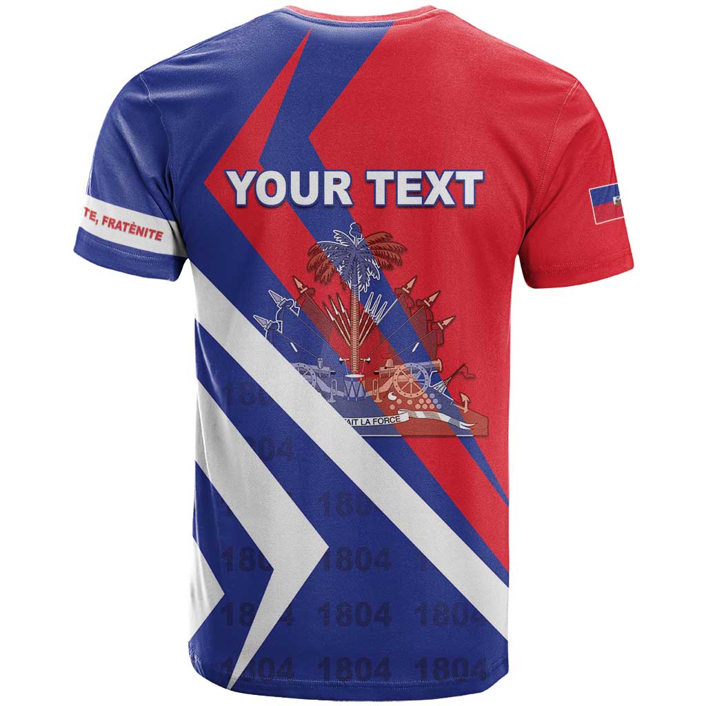 Personalised Haiti 1804 T-Shirt Coat Of Arms Simple Style Graphic Tee