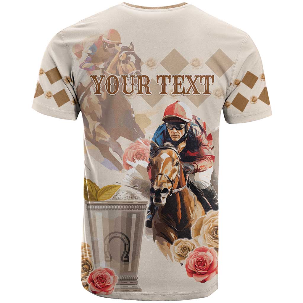 Personalized Kentucky 151st Anniversary Horse Racing T-Shirt Mint Julep Beige Version Graphic Tee