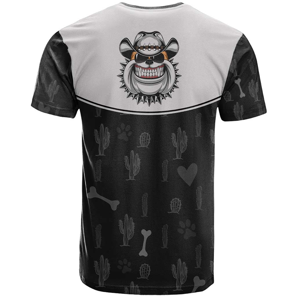 Cowdog T-Shirt Cowboy Bulldog Retro Western Yoke Graphic Tee