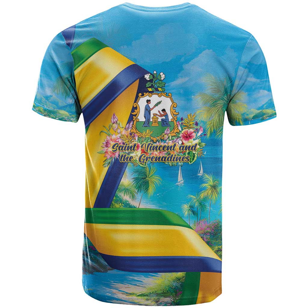 Saint Vincent And The Grenadines T-Shirt 46 Years Of Independence Graphic Tee