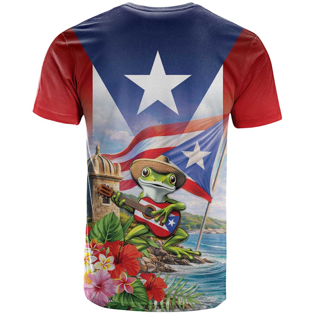Puerto Rico Coqui Frog T-Shirt Happy Emancipation Day Graphic Tee