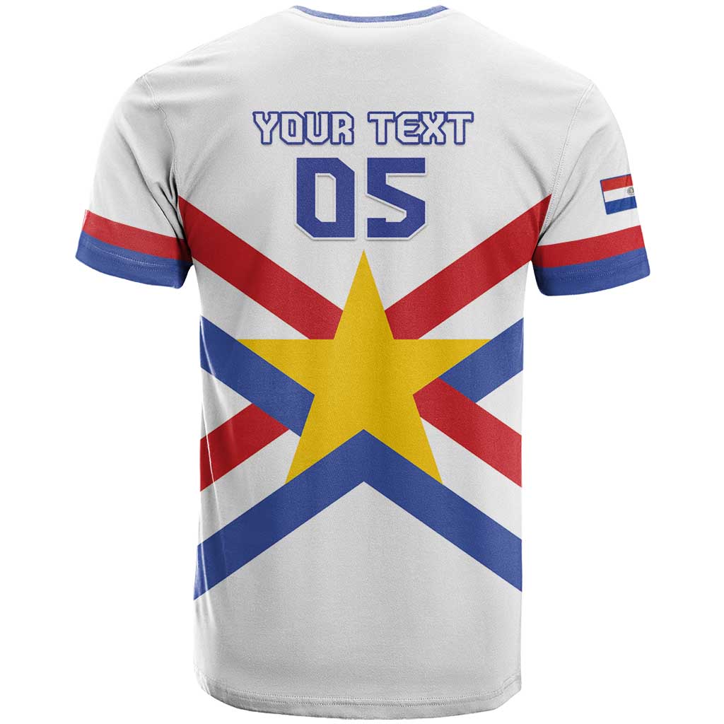 Custom Paraguay Football T-Shirt Unique Style Graphic Tee