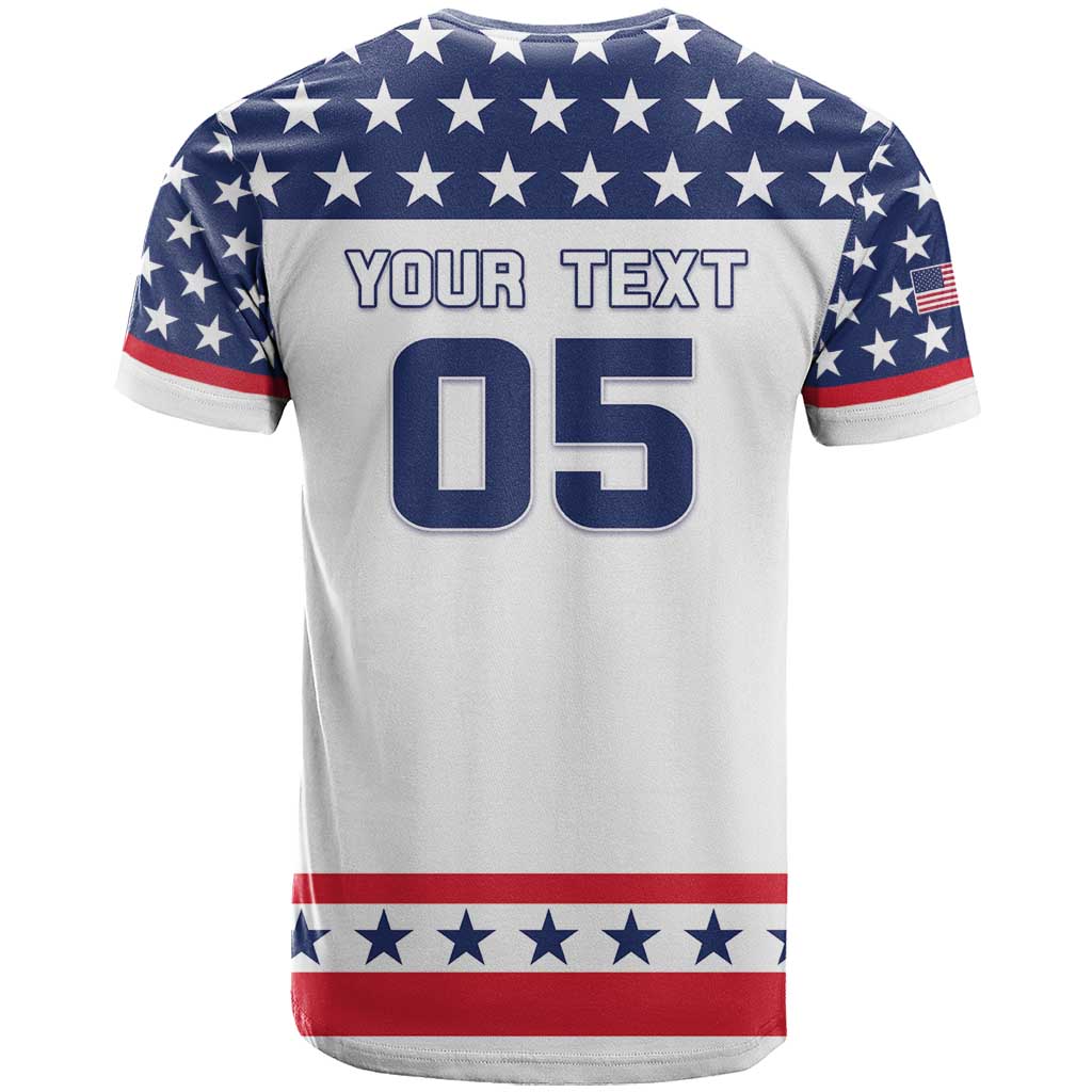Custom United States Hockey T-Shirt Go Champions USA Graphic Tee
