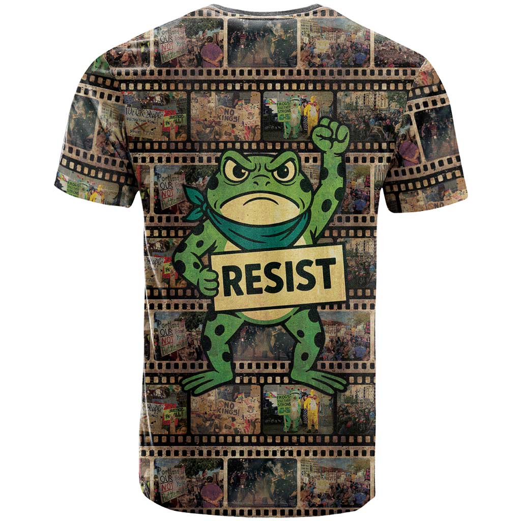 Resist Frog T-Shirt Protest Free Portland Graphic Tee
