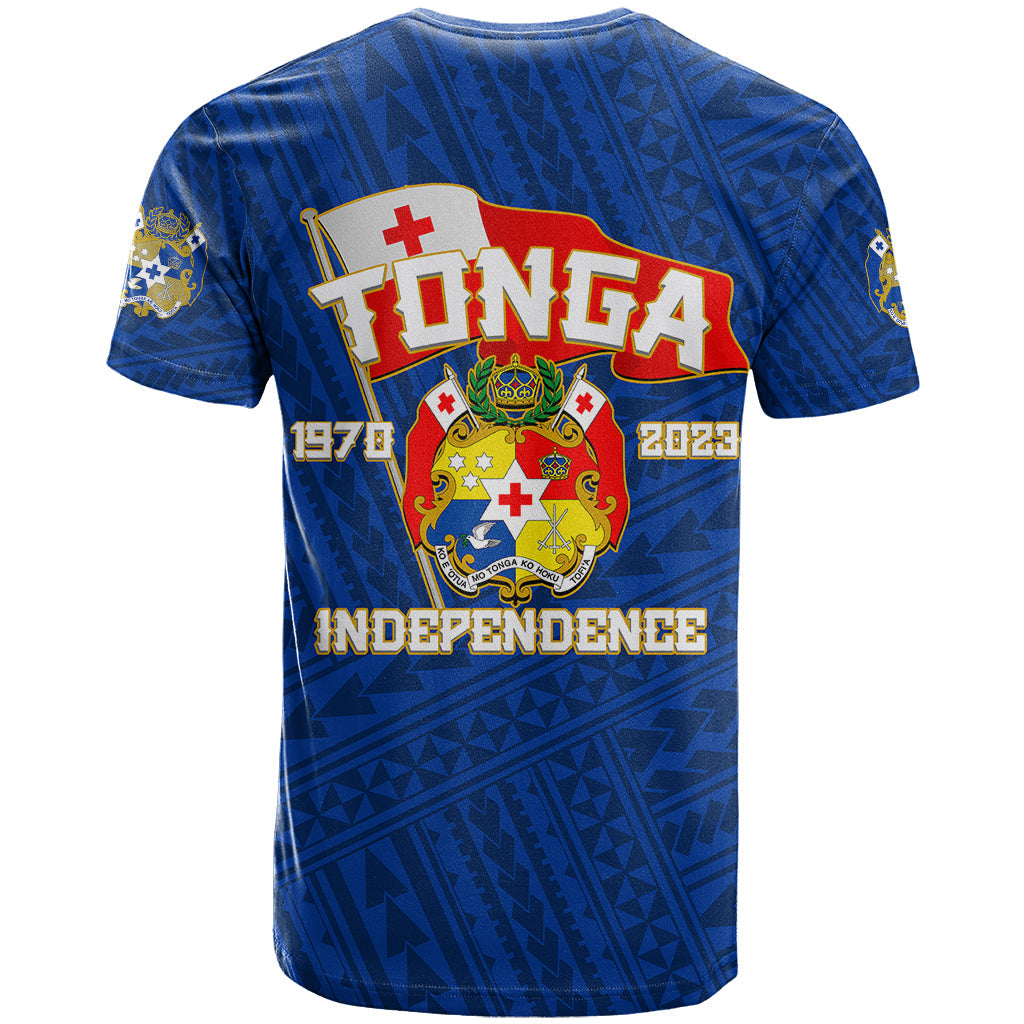 Tonga Independence T-Shirt Blue Style Graphic Tee