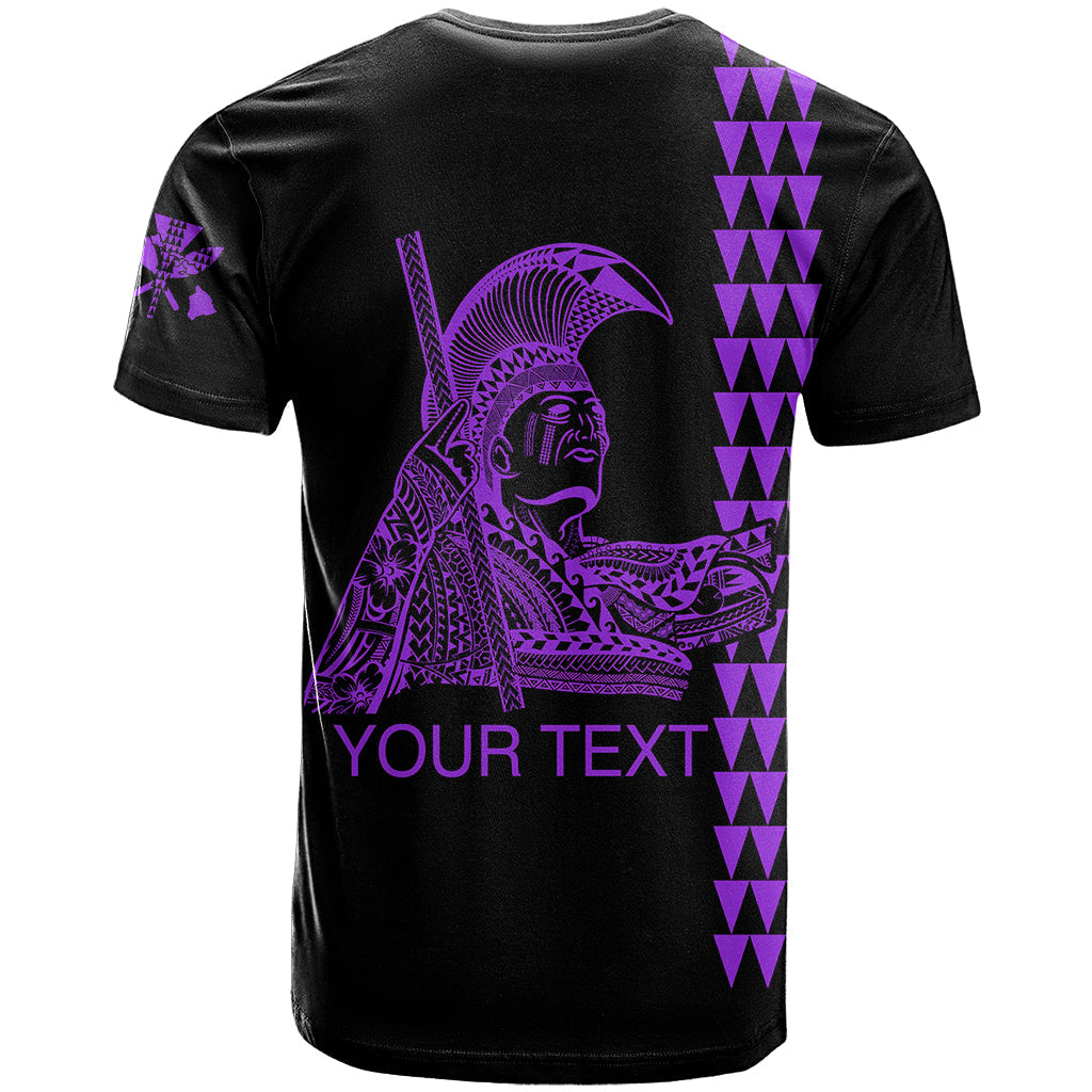 Custom Hawaii T-Shirt King Kamehameha Day - Purple Graphic Tee