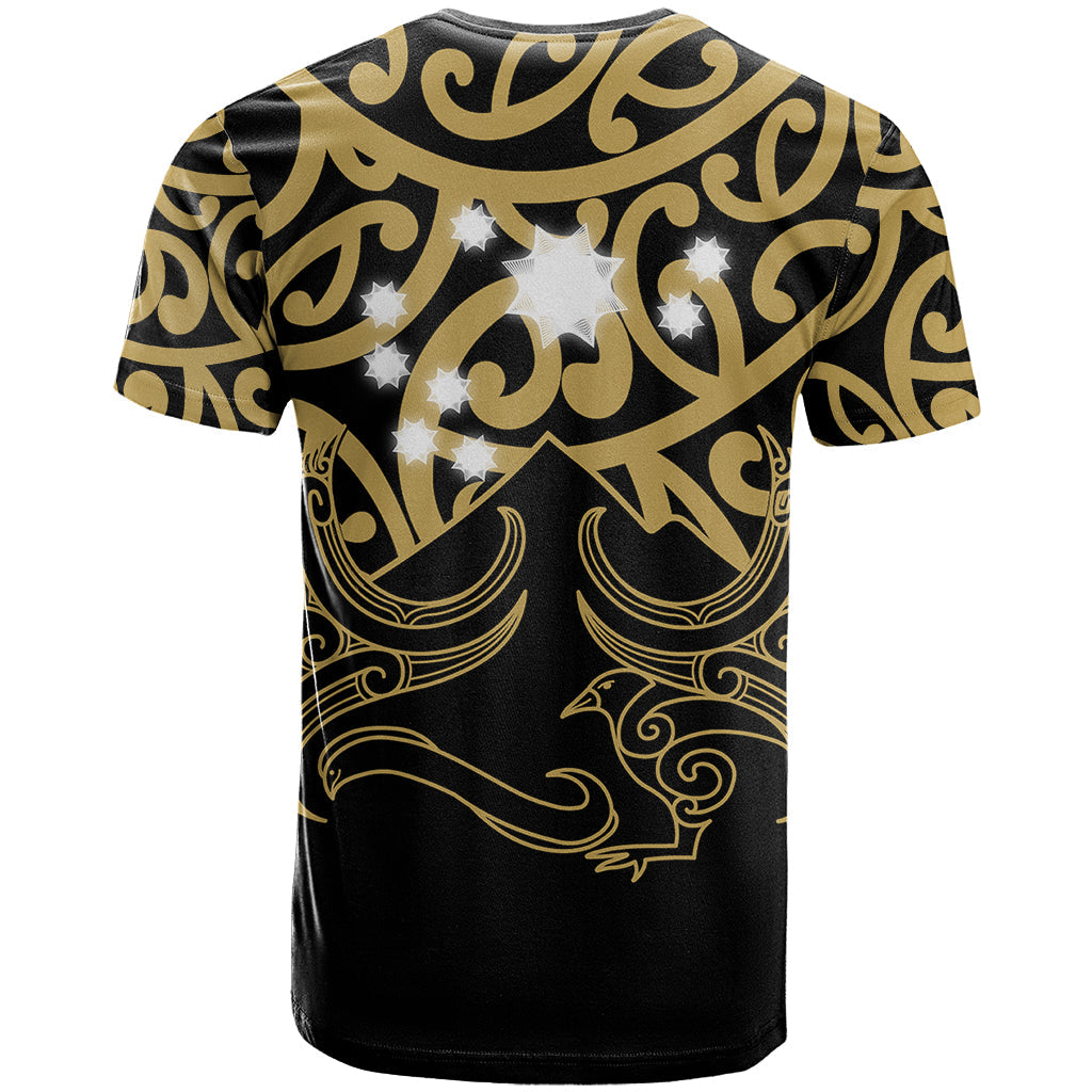 Matariki New Zealand T-Shirt Maori New Year Gold Graphic Tee