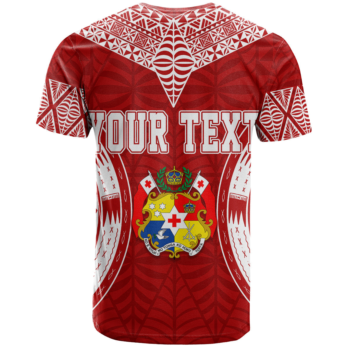 Personalised Tonga Independence Day T-Shirt Kupesi Pattern Mix Style Graphic Tee