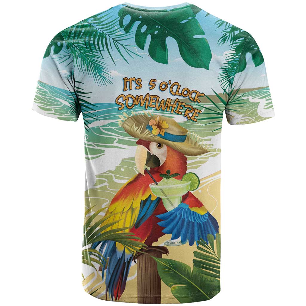 Aloha Hawaii It's 5 o'clock Somewhere T-Shirt Graphic Tee