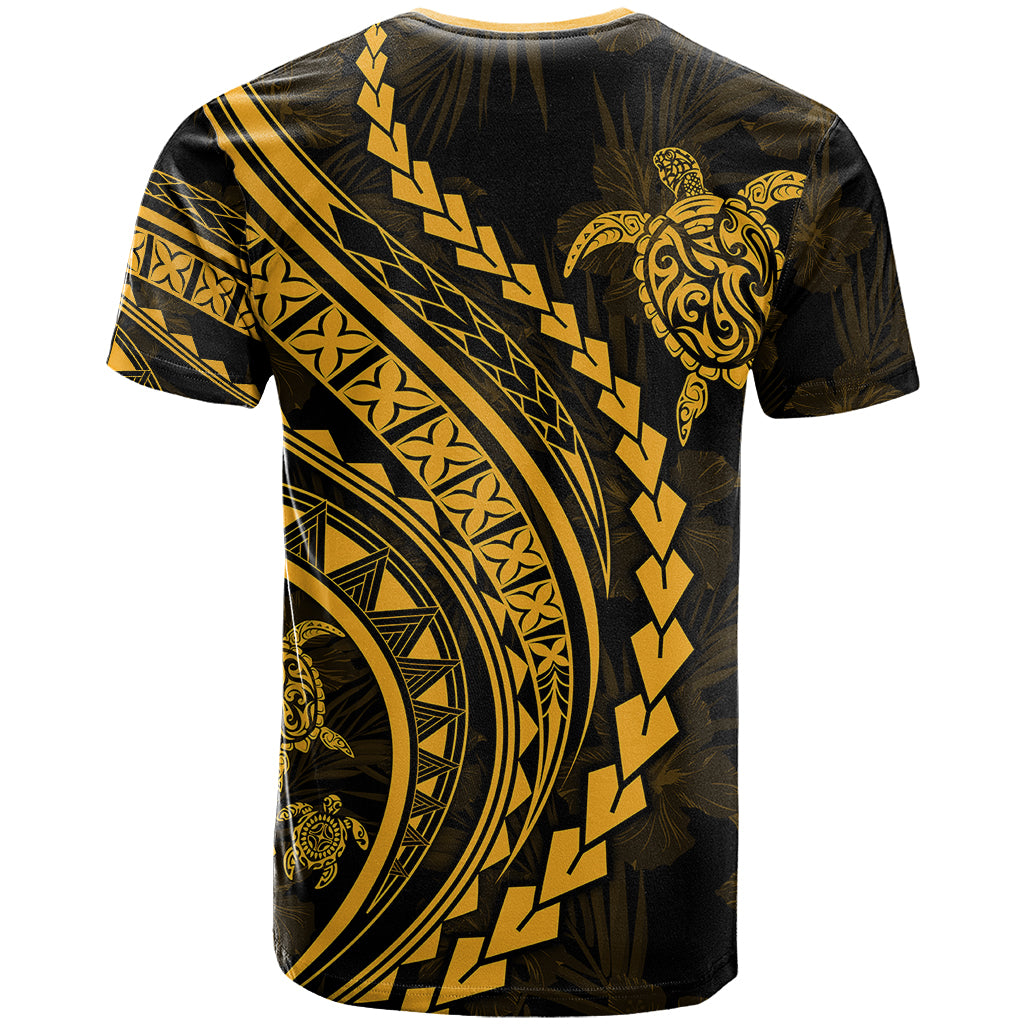 Polynesian Pride T-Shirt Turtle Hibiscus Luxury Style - Merigold Graphic Tee