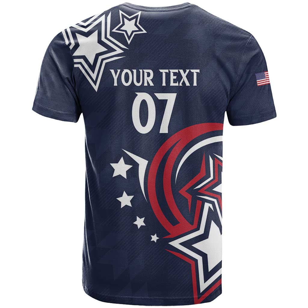 USA Rugby 2024 Custom T-Shirt GO Eagles Assemble - Blue Version Graphic Tee