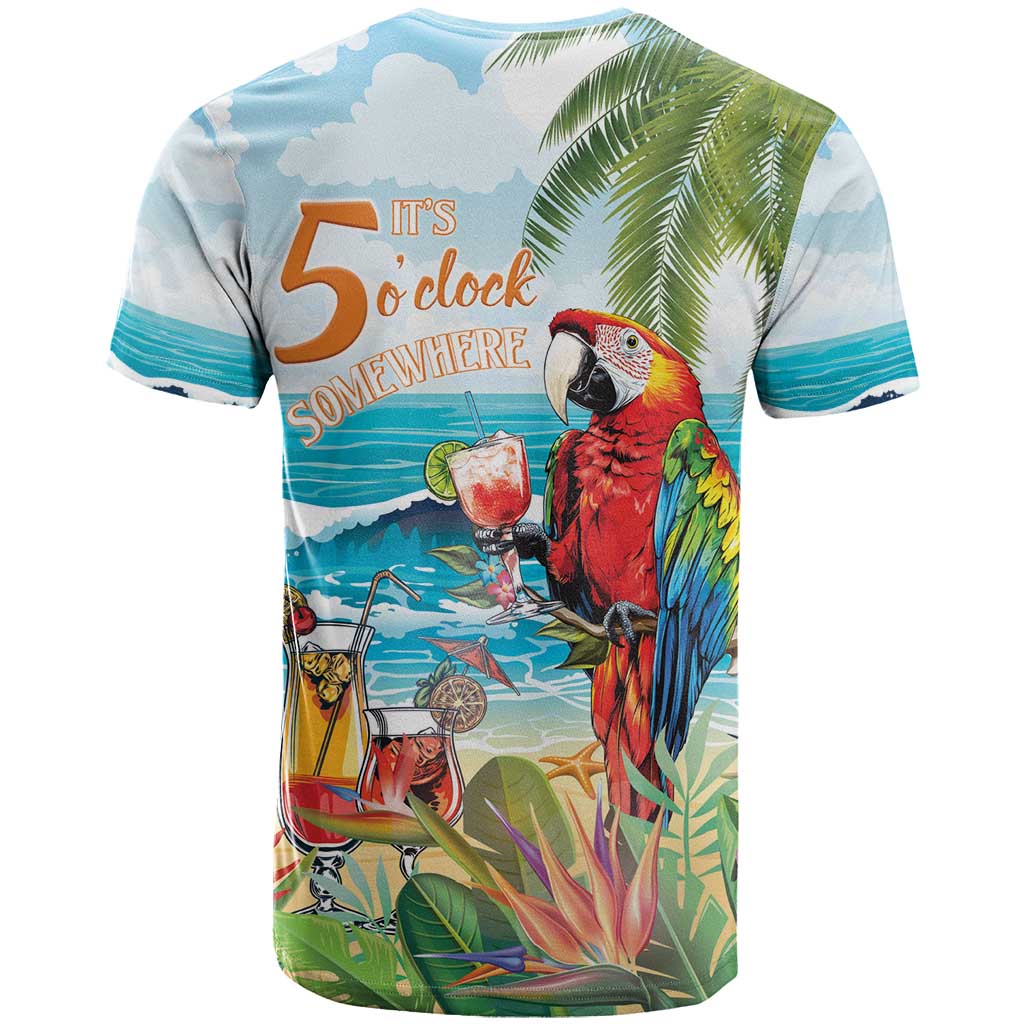 Aloha Hawaii Christmas T-Shirt It's 5 o'clock Somewhere Graphic Tee
