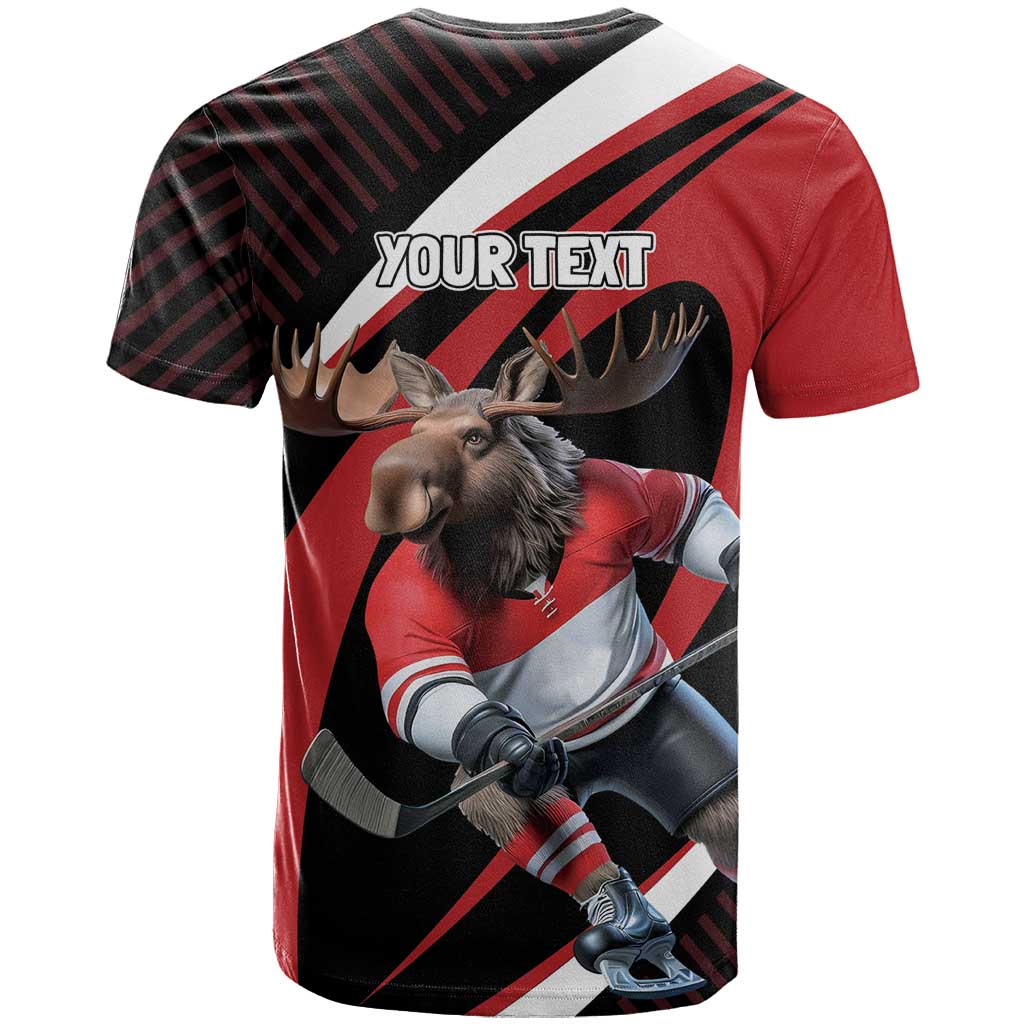 Canada Hockey Personalized T-Shirt Go Canada Go Graphic Tee
