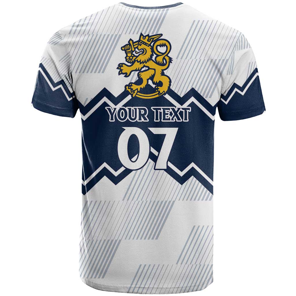 Suomi Ice Hockey Custom T-Shirt Scandinavian Mountains Inspired Graphic Tee