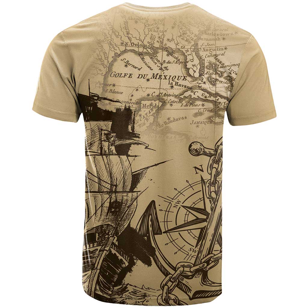 Gulf Of Mexico Vintage Map Est.1550 T-Shirt Graphic Tee
