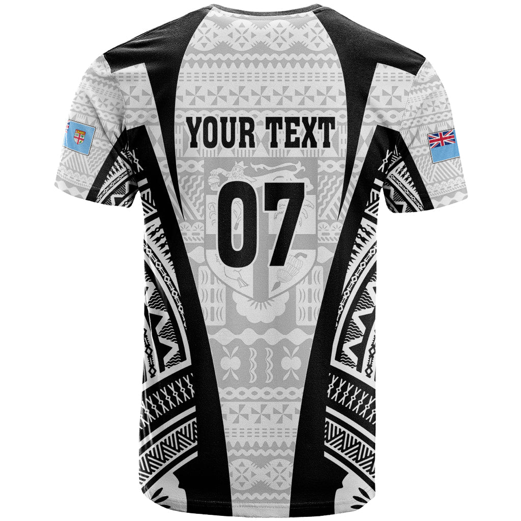 Personalised Fiji Rugby T-Shirt World Cup History Makers - White Ver Graphic Tee