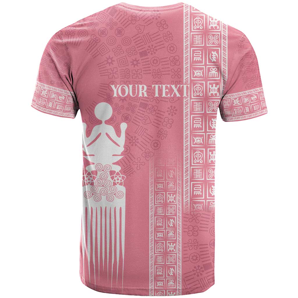 Personalized Adinkra Akan Culture T-Shirt Women's Day Duafe Symbol Graphic Tee
