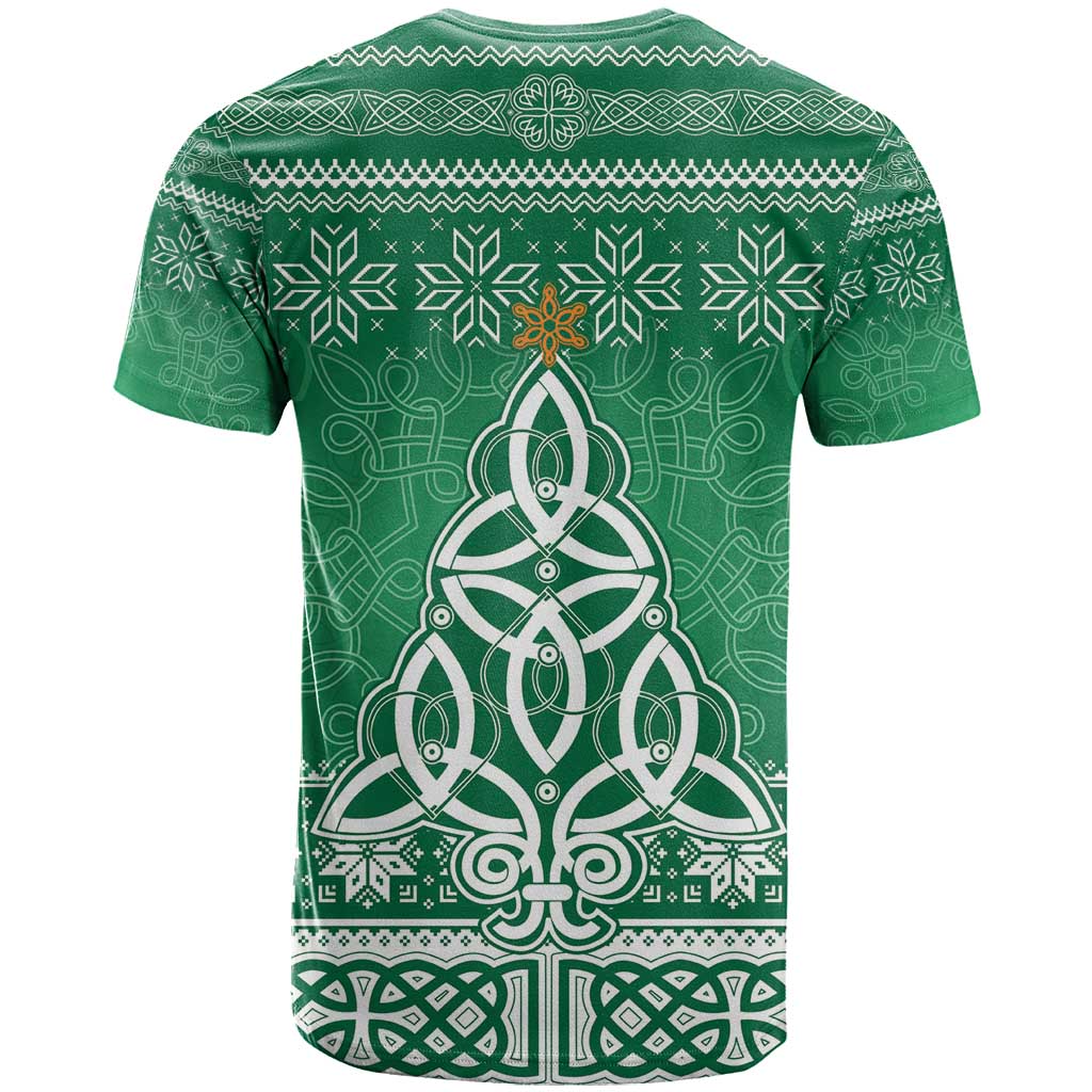 Christmas Ireland Celtic T-Shirt Special Xmas Tree Graphic Tee