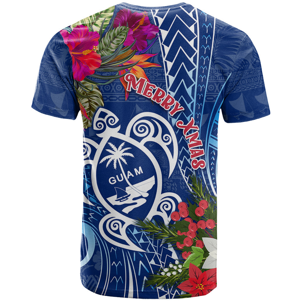 Guam Christmas T-Shirt Turtle Mix Tapa Felis Pasgua Graphic Tee