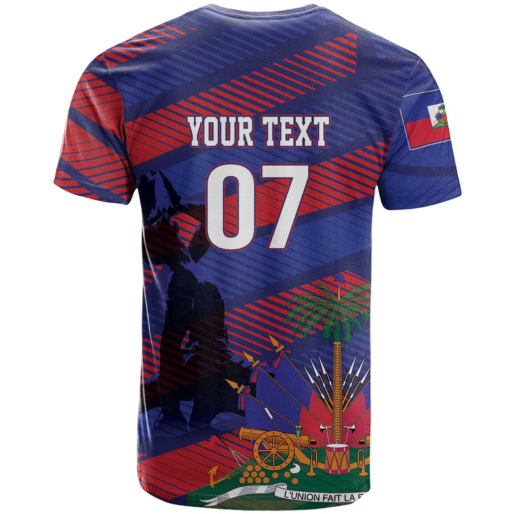 Haiti Football Personalized Les Grenadiers T-Shirt Echoes of History Graphic Tee
