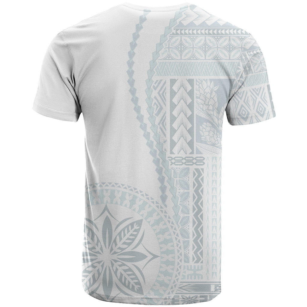 Samoa White Sunday T-Shirt Classic Siapo Style Graphic Tee