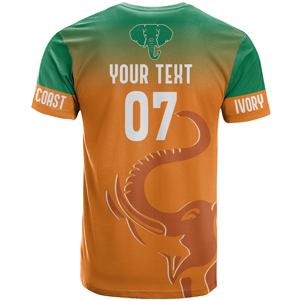 Ivory Coast Football Custom T-Shirt Ivory Elephants - Basic Style Graphic Tee