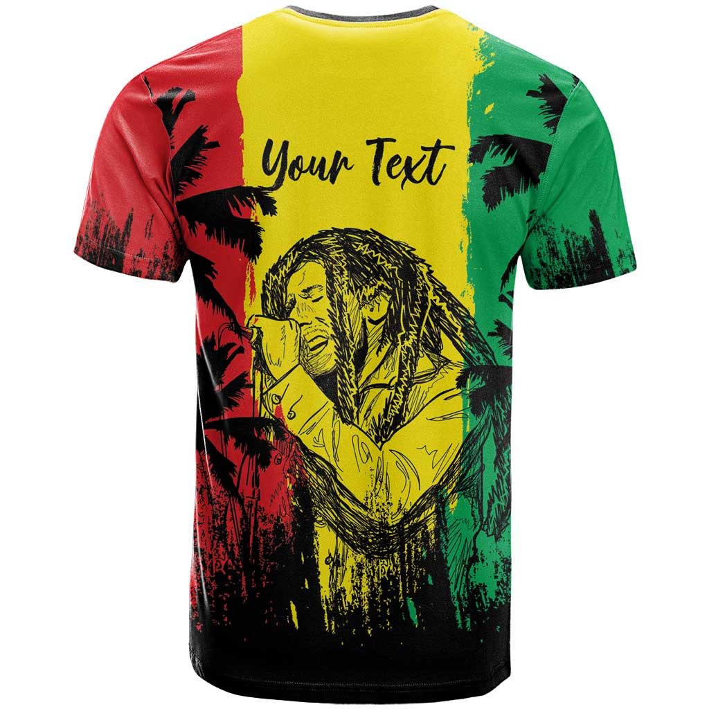 Reggae Soul B.Marley Personalized T-Shirt Tropical Grunge Graphic Tee