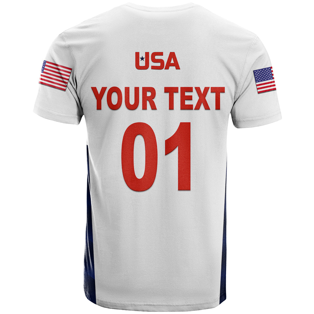 Custom United States National Cricket T-Shirt Team USA Cricket White Graphic Tee