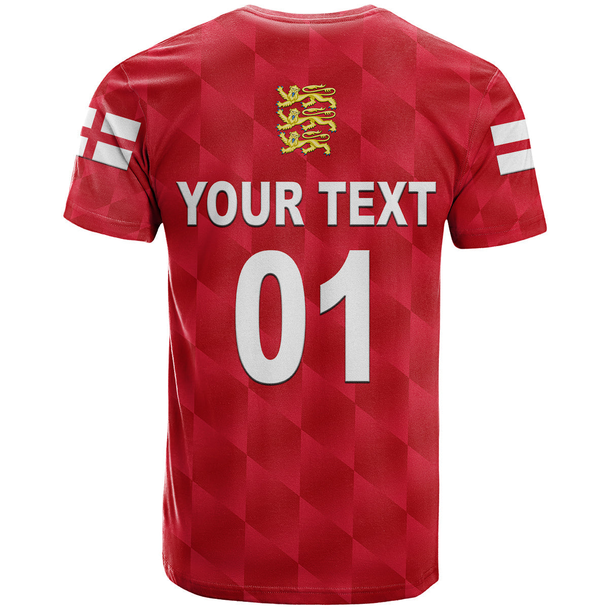Custom England Cricket T-Shirt Unique Red Graphic Tee