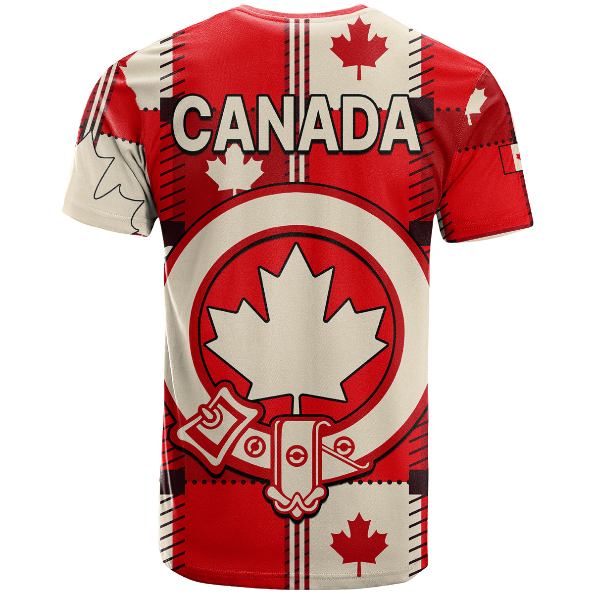 Canada Tartan Day T-Shirt Canada Maple Leaf Journee du Tartan Graphic Tee
