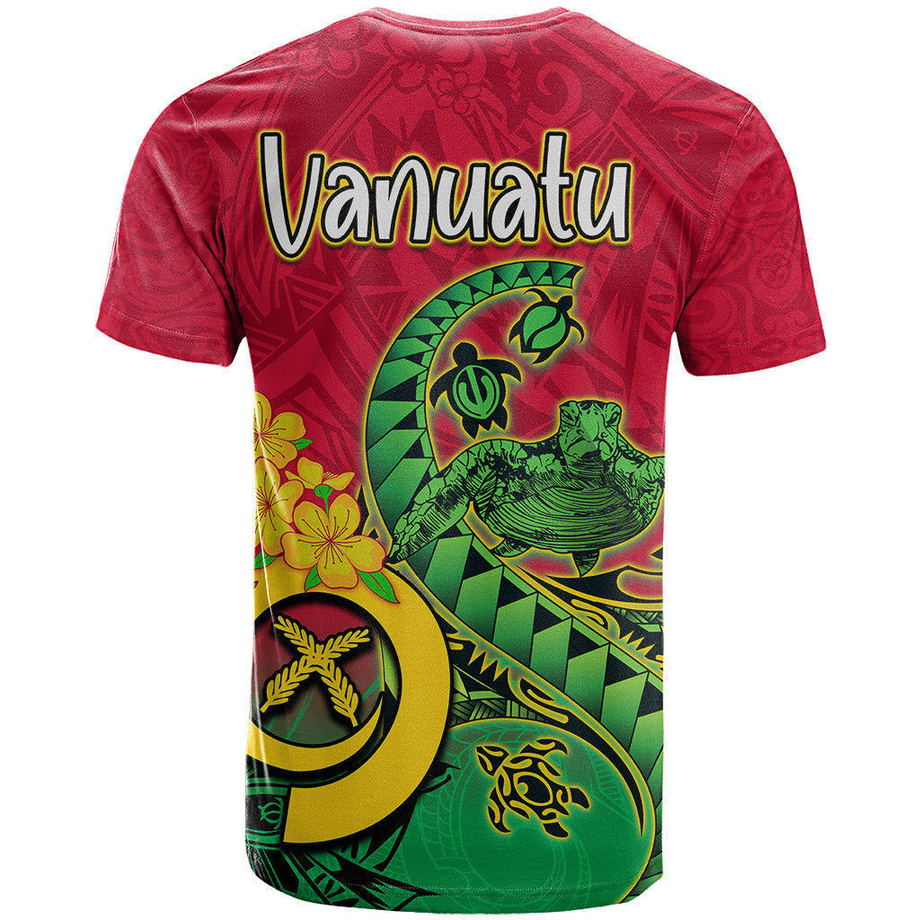 Vanuatu Islands T-Shirt Polynesian Tattoo and Sea Turtle Graphic Tee