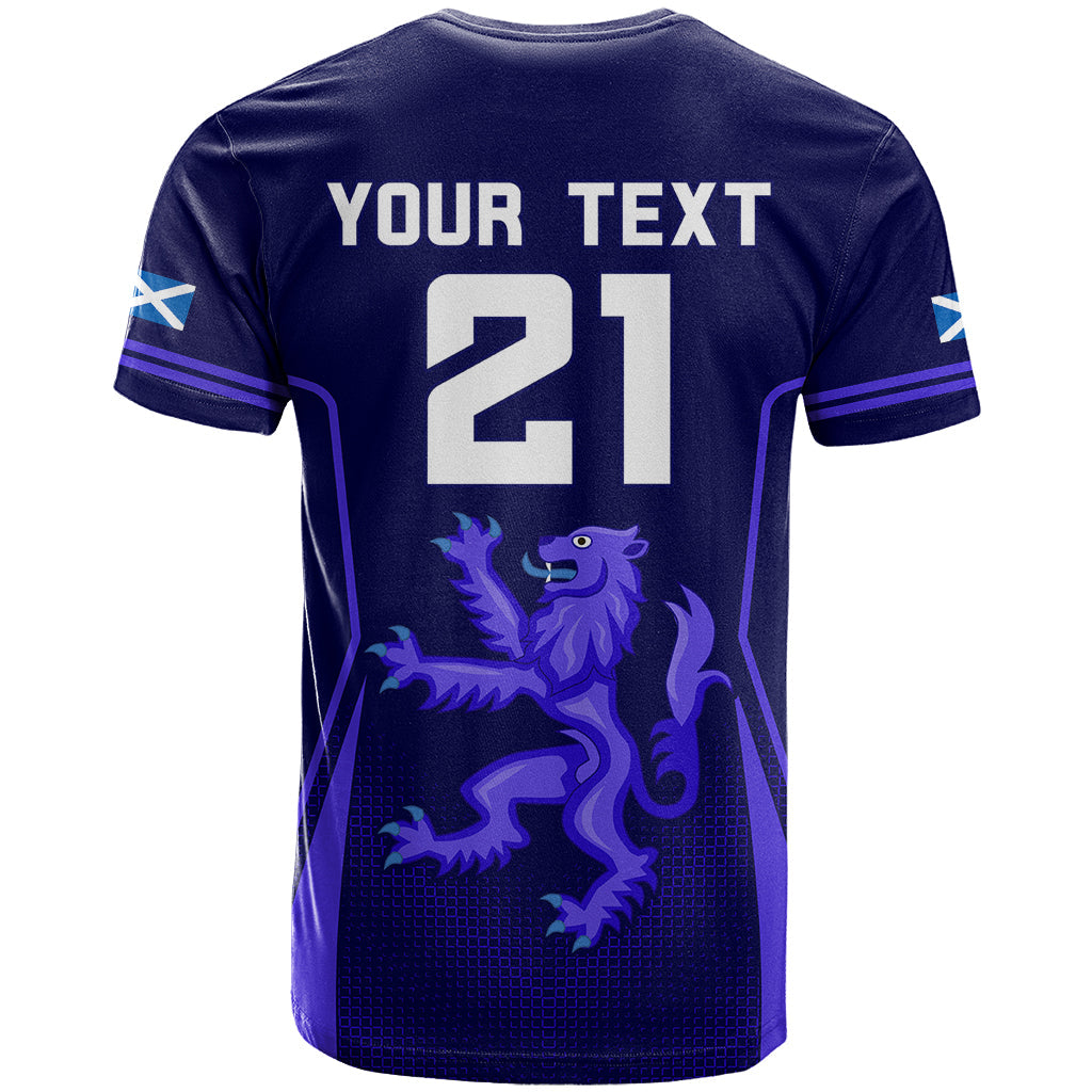 Custom Scotland Rugby T-Shirt Scottish Thistle World Cup Graphic Tee