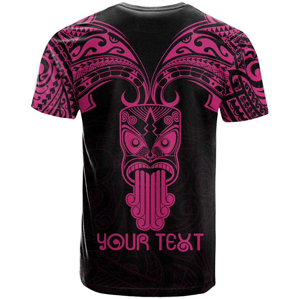 Personalised New Zealand Te Reo Maori T-Shirt Kia Kaha Maori Language Week Pink Style Graphic Tee