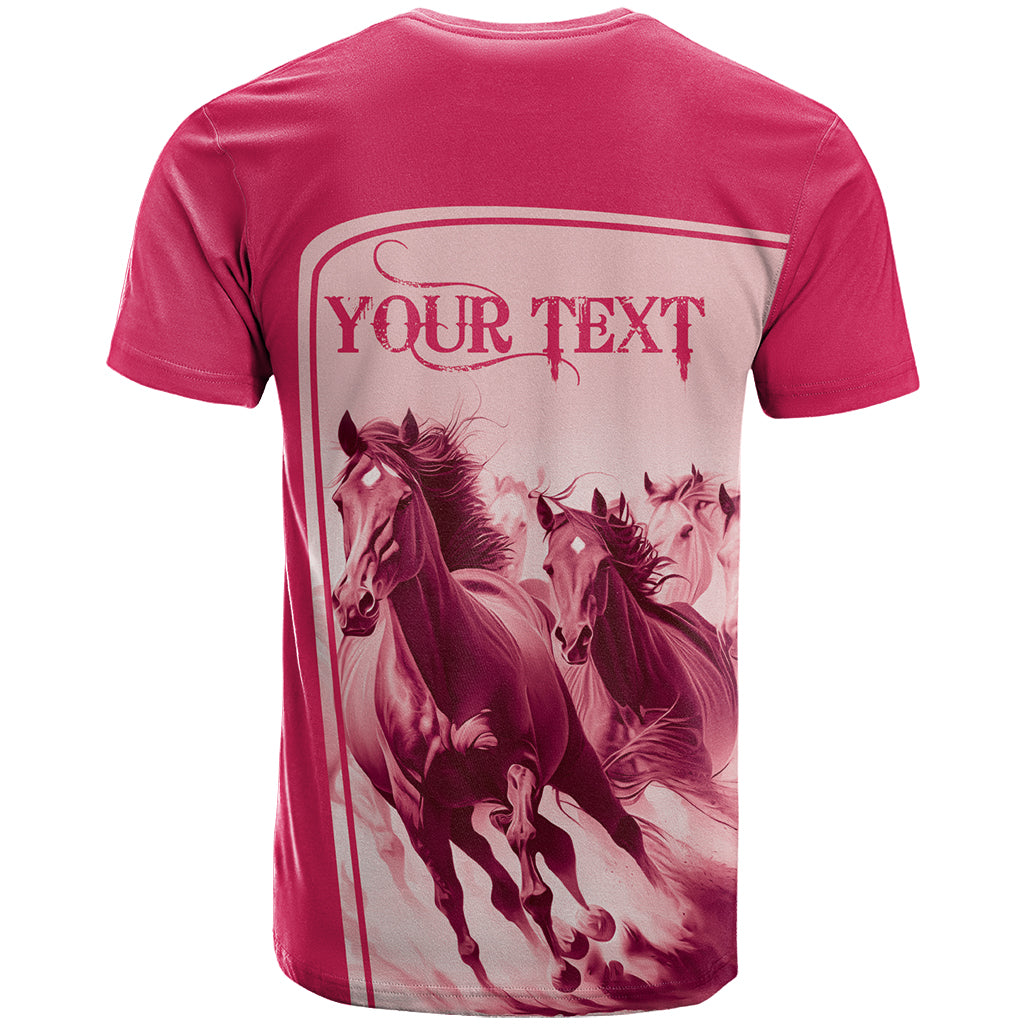 Kentucky Horse Racing Personalized T-Shirt Pink Out Graphic Tee
