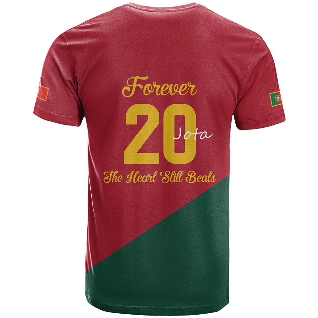 Portuguese Footballer Memorial T-Shirt Forever 20 The Heart Still Beats Graphic Tee