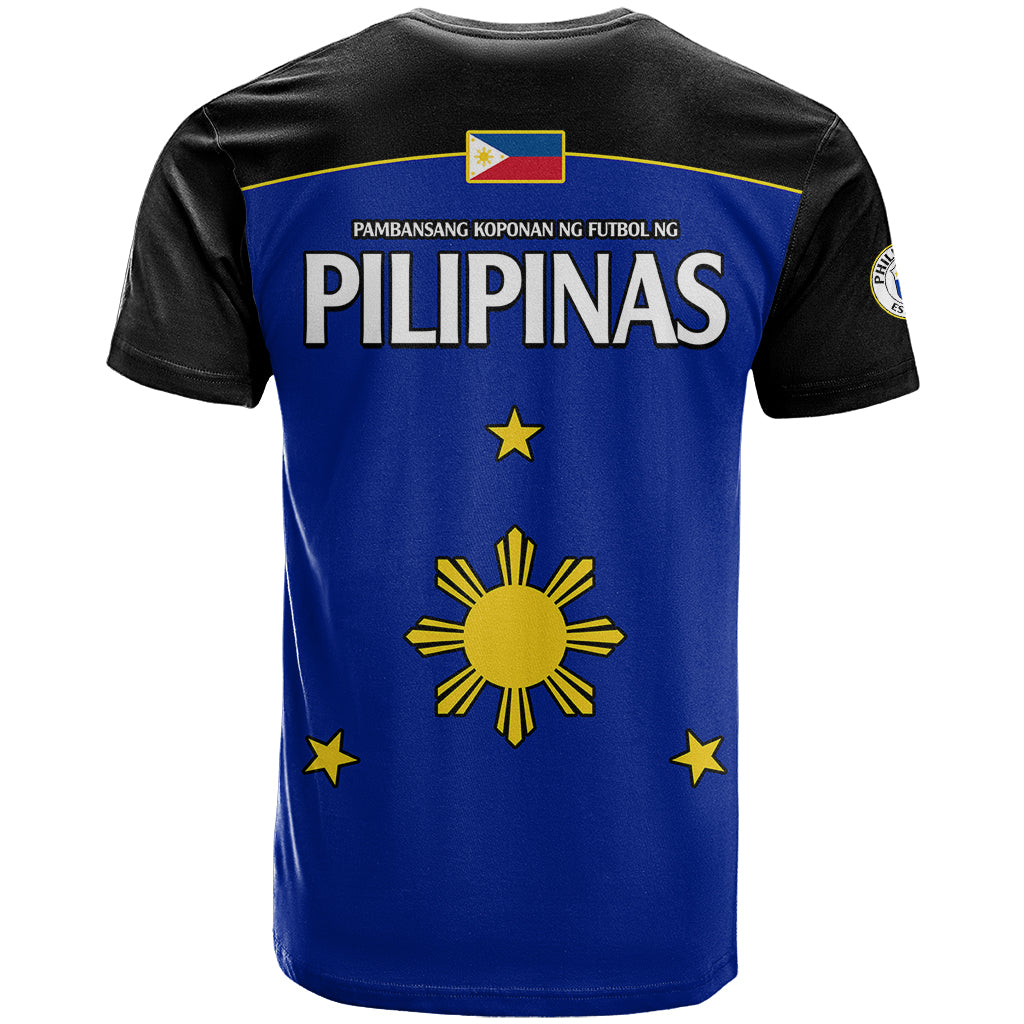 Philippines Concept Home FootbT-Shirt Pilipinas Flag Black Style Graphic Tee