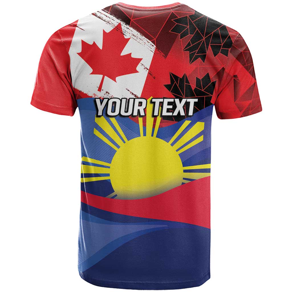 Personalized Canadian Grown With Filipino Roots T-Shirt Graphic Tee