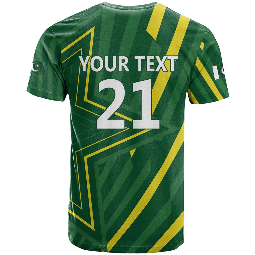 Pakistan Cricket Custom T-Shirt Shaheen Falcon Go Champions Graphic Tee