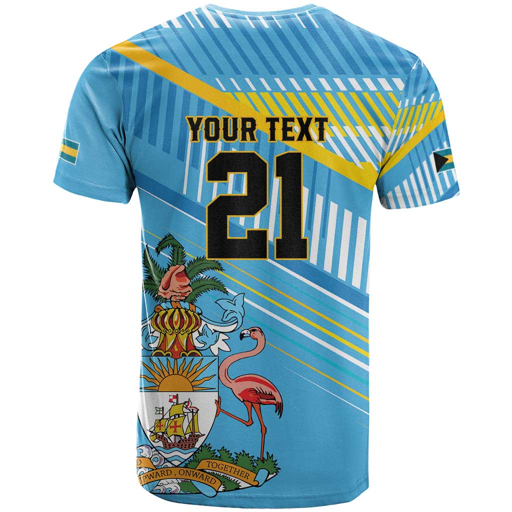 The Bahamas Cricket Custom T-Shirt Marlin Flamingo Come On Bahamian Graphic Tee