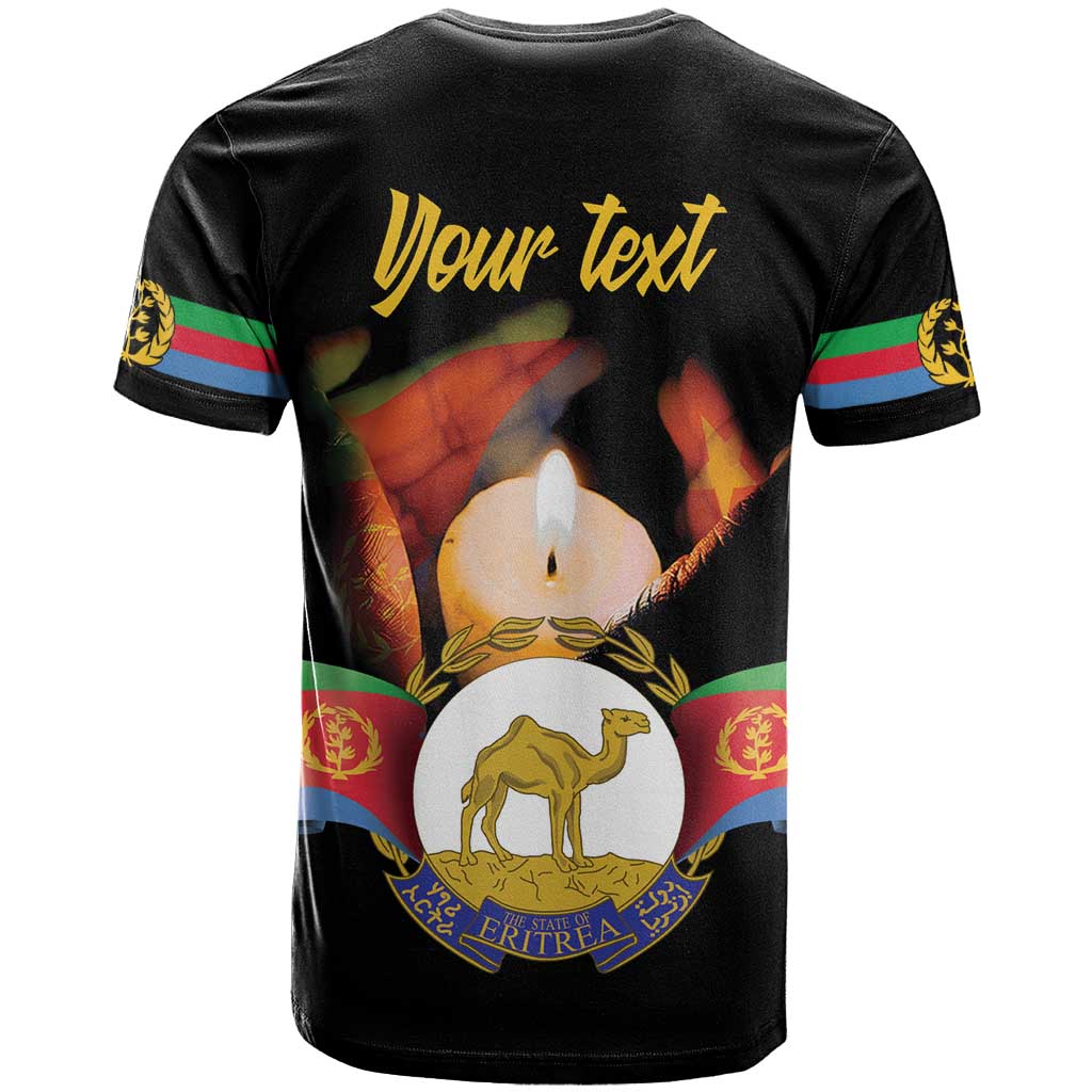 Personalized Eritrea Maelti Siwuat T-Shirt Shida Shoes Glory To Our Martyrs Eritrea Graphic Tee