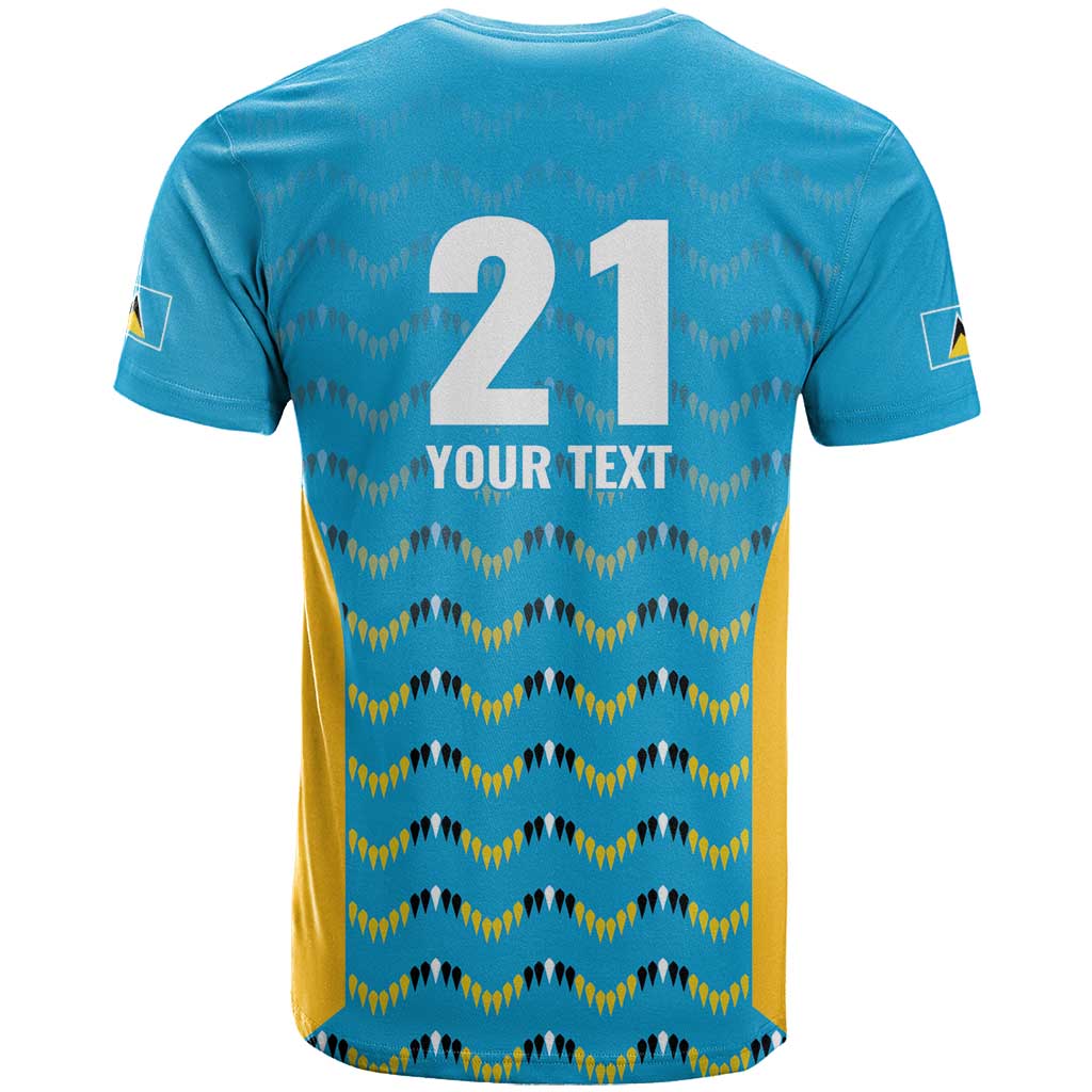 Custom Caribbean Cricket Saint Lucia T-Shirt Glory is Ours Kings Rule 2025 Graphic Tee