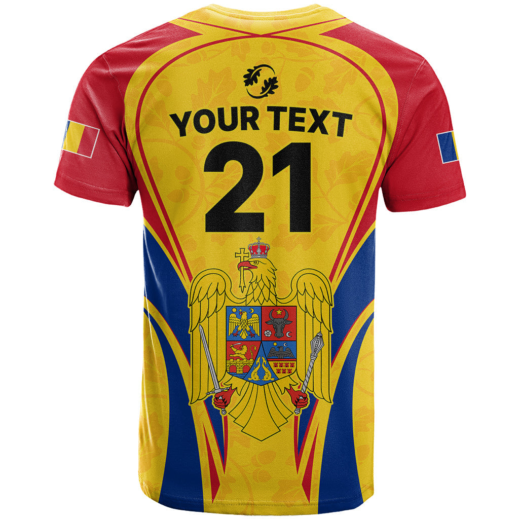 Custom Romania Rugby T-Shirt The Oaks World Cup Go Stejarii Graphic Tee