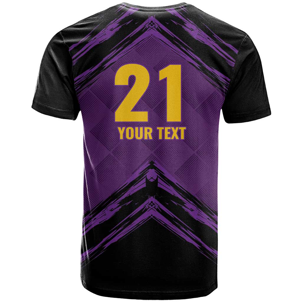 Custom Caribbean Cricket Trinidad and Tobago Cricket T-Shirt TKR Champions 2025 Purple Edition Graphic Tee