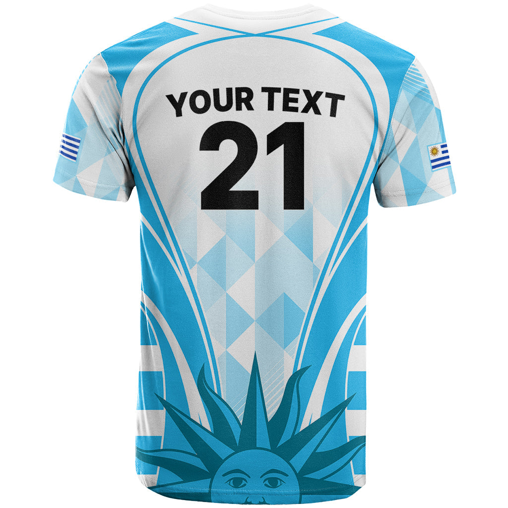 Custom Uruguay Rugby T-Shirt World Cup Go Los Teros Graphic Tee