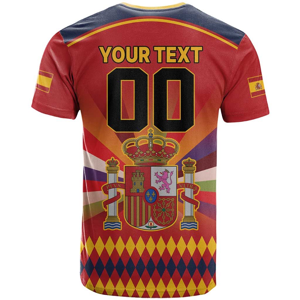 Custom Espana Campeon De Europa T-Shirt Spain History Champions Graphic Tee