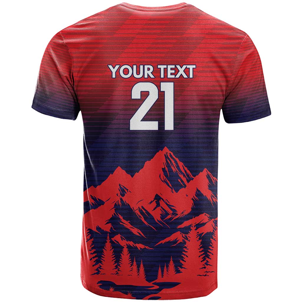 Custom Cricket Nepal East Asia-Pacific T-Shirt Nepal Rhinos Twenty20 Graphic Tee