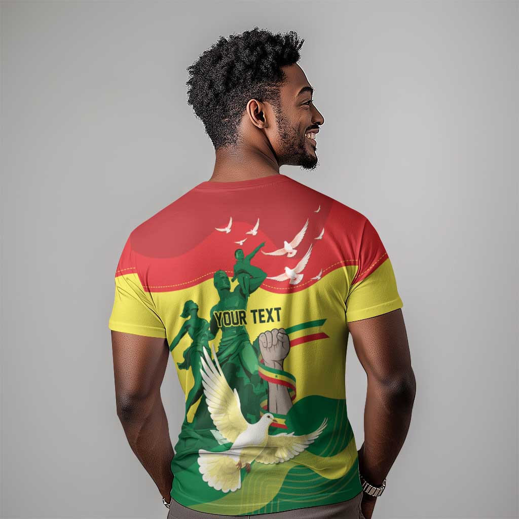 Personalized Senegal Independence Day T-Shirt African Renaissance Monument Graphic Tee