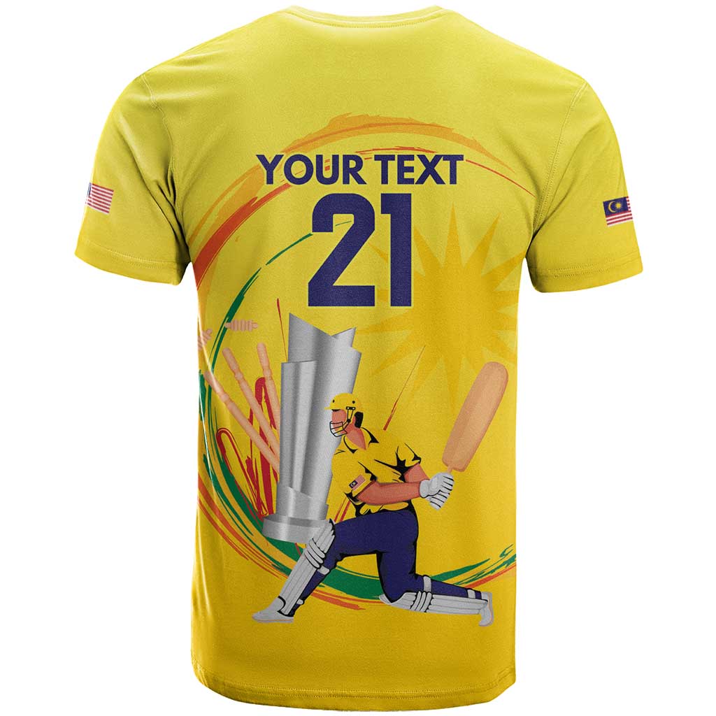 Custom Cricket Malaysia East Asia-Pacific T-Shirt Malaysia Road to Glory Graphic Tee