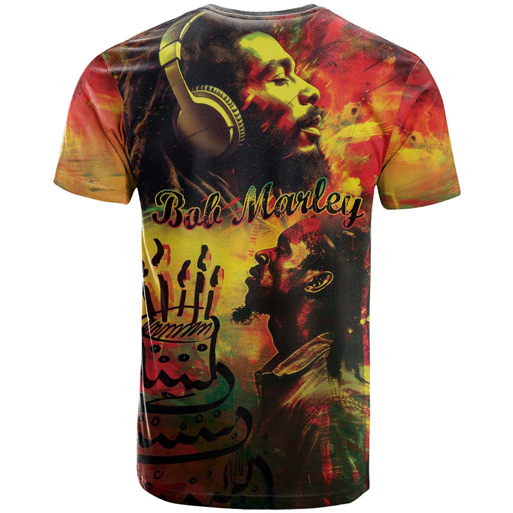 Happy Birthday King of Reggae T-Shirt Graphic Tee